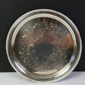 Vintage Wm Rogers serving tray.